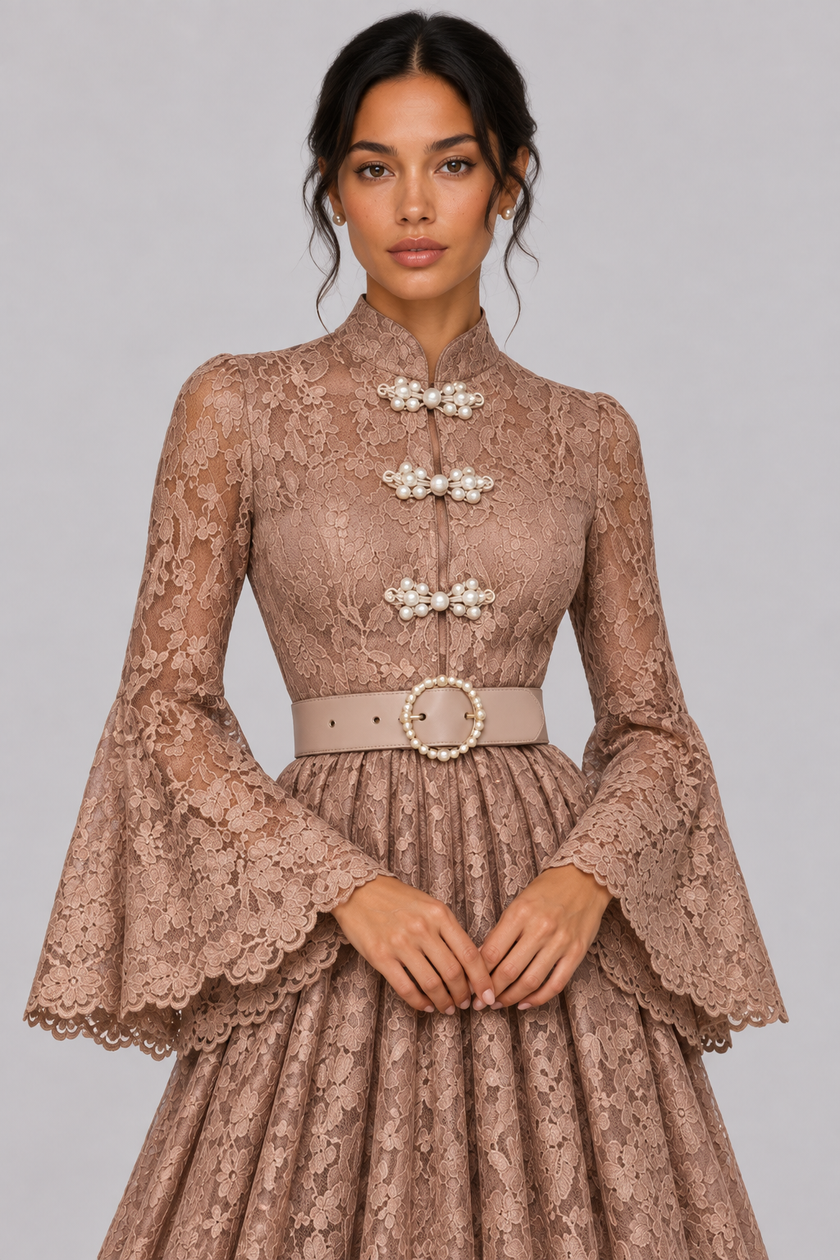 The Élodie Lace Maxi Dress