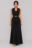 The Anaïs Pleated Belted Skirt Set