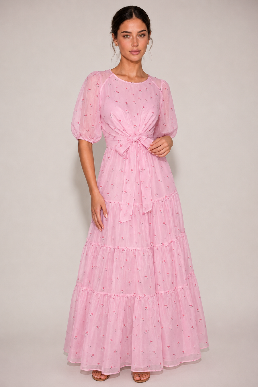 The Juliette: Puff Sleeve Party Midi — product image 1