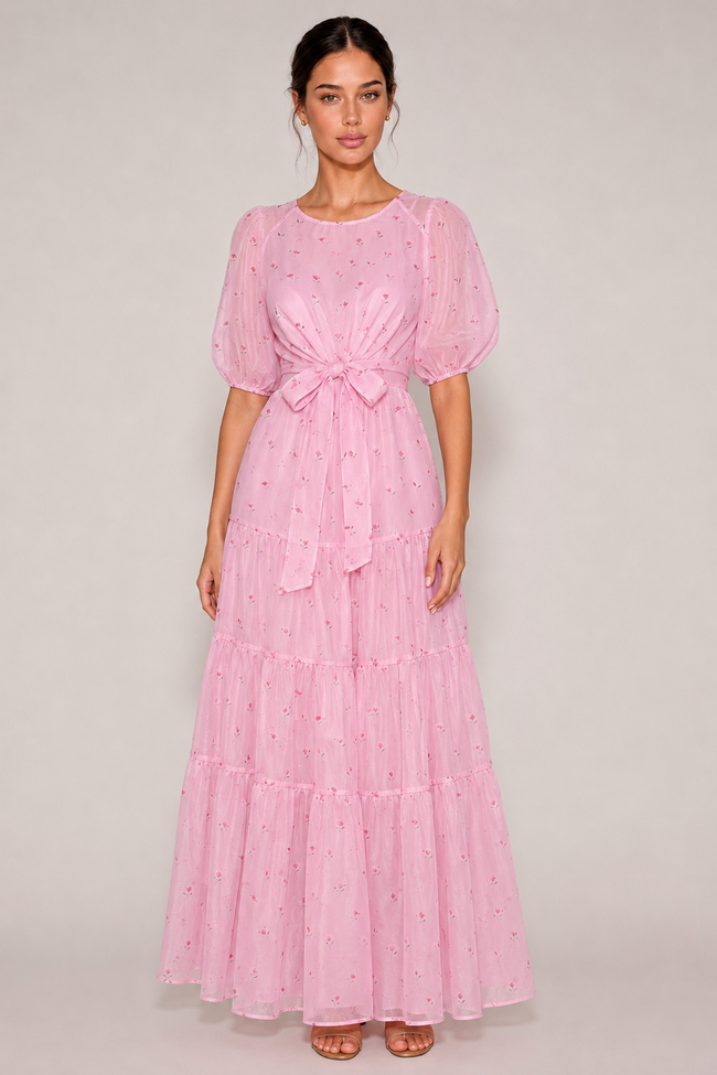 The Juliette: Puff Sleeve Party Midi — product image 2