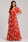 The Rosalind: Asymmetrical Ruffled V-Neck Dress — product image 5