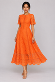 The Vivienne Ruffle Lace A-Line Dress