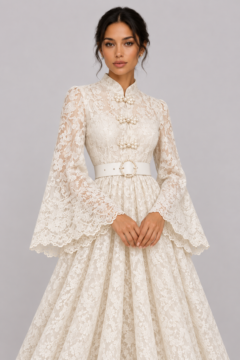 The Élodie Lace Maxi Dress