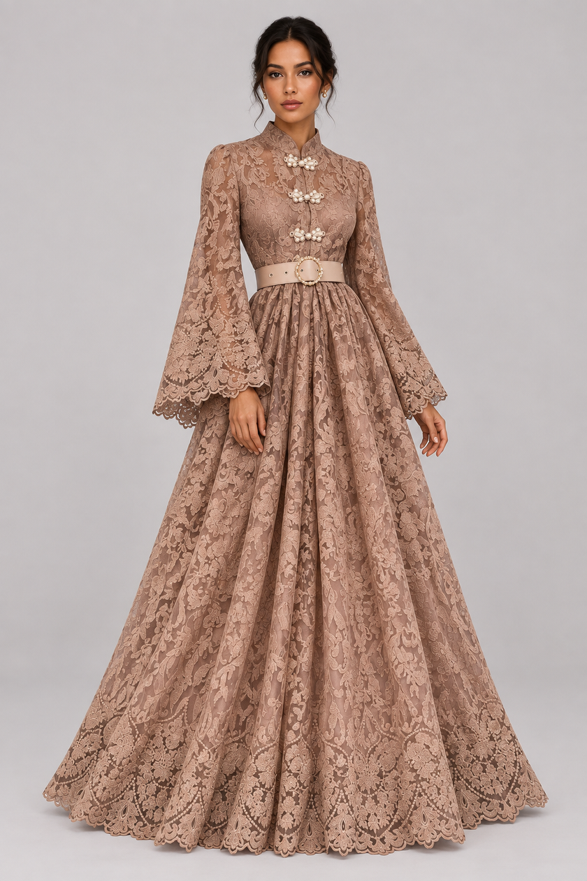 The Élodie Lace Maxi Dress