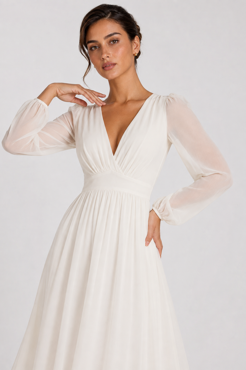 The Marchetti: Palace V-Neck Gown — product image 1