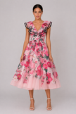 The Vivienne: Ruffled V-Neck Print Dress — product image 6