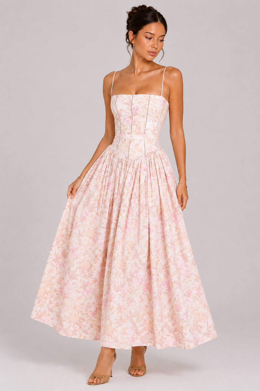 The Wisteria: Floral Halter Maxi — product image 16