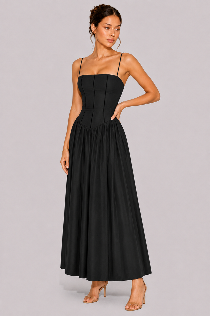 The Wisteria: Floral Halter Maxi — product image 6