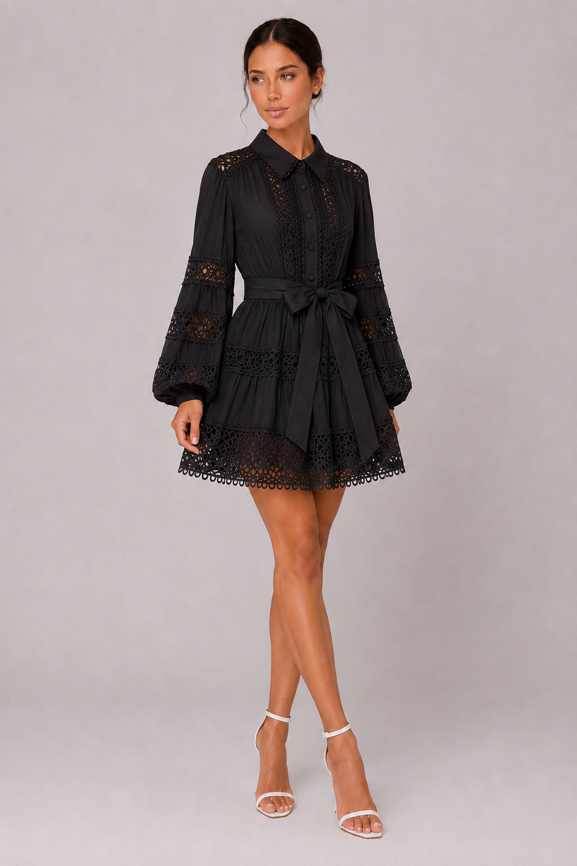 The Beatrice: Lantern Sleeve Retro Dress — product image 8
