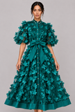 Fleur 3D Floral A-Line Midi Dress — product image 12