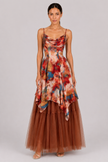 The Amara: Patchwork Floral Empire Maxi — product image 1