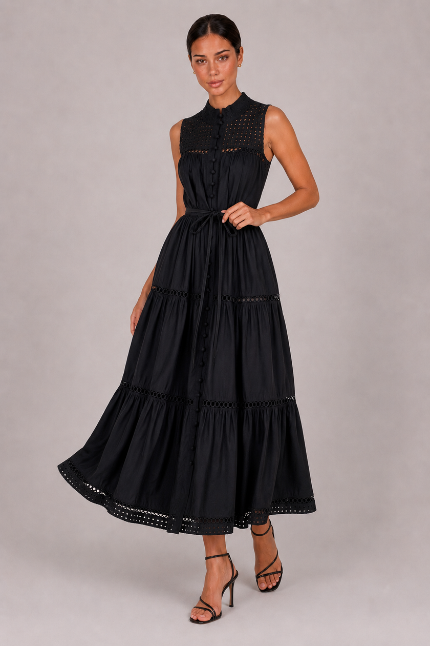 The Odalys: Cutout Collar Vacation Dress — product image 8