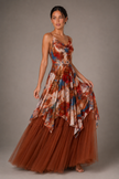 The Amara: Patchwork Floral Empire Maxi — product image 3