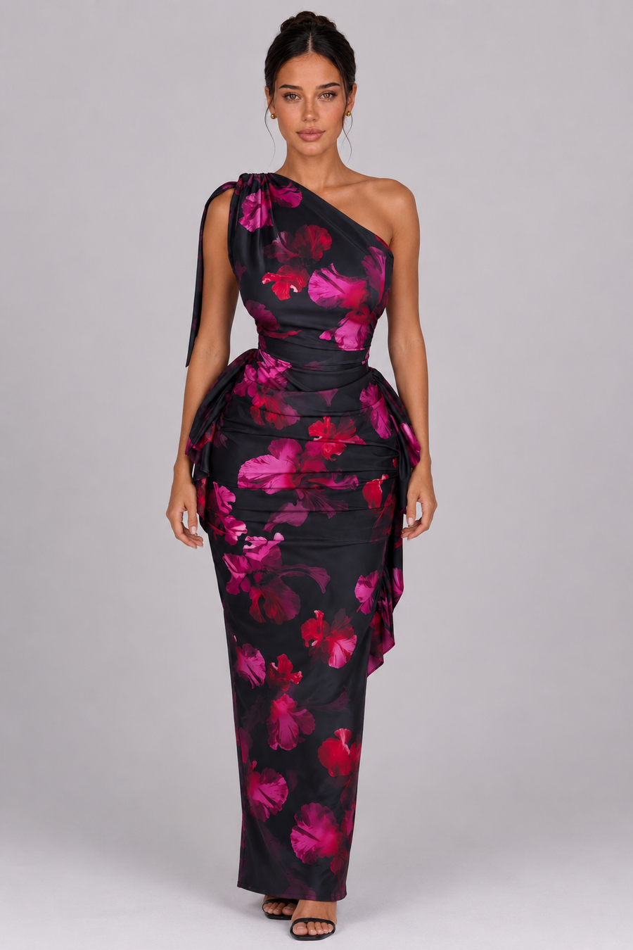 The Fleur: One-Shoulder Floral Lace Dress — product image 3