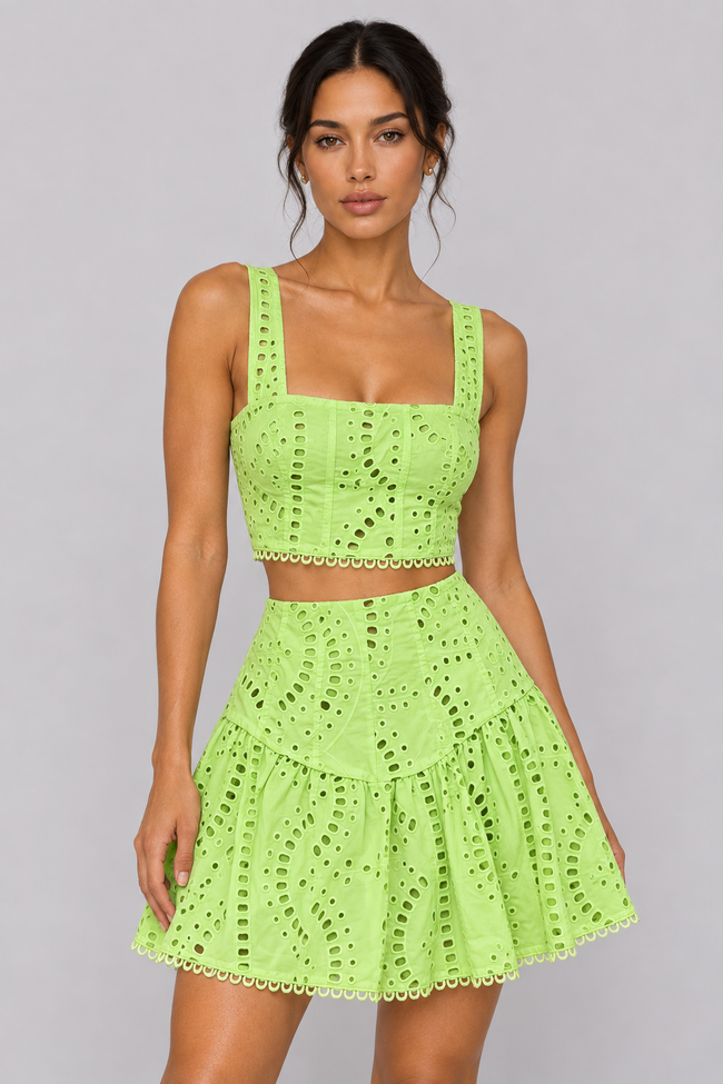 Estelle Embroidered Two-Piece Skirt Set — product image 13