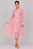 The Marielle: Embroidered Bubble Sleeve Dress — product image 15