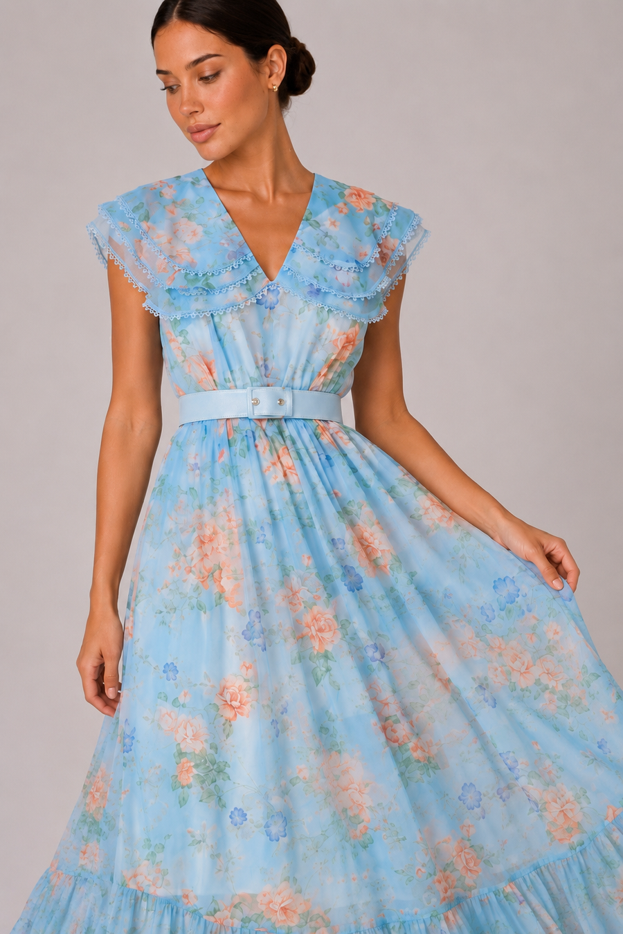 The Constance: Peter Pan Collar Lace Dress — product image 4
