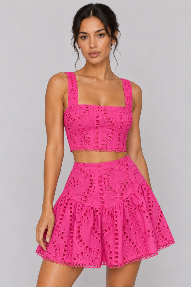 Estelle Embroidered Two-Piece Skirt Set — product image 6