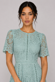 The Vivienne Ruffle Lace A-Line Dress