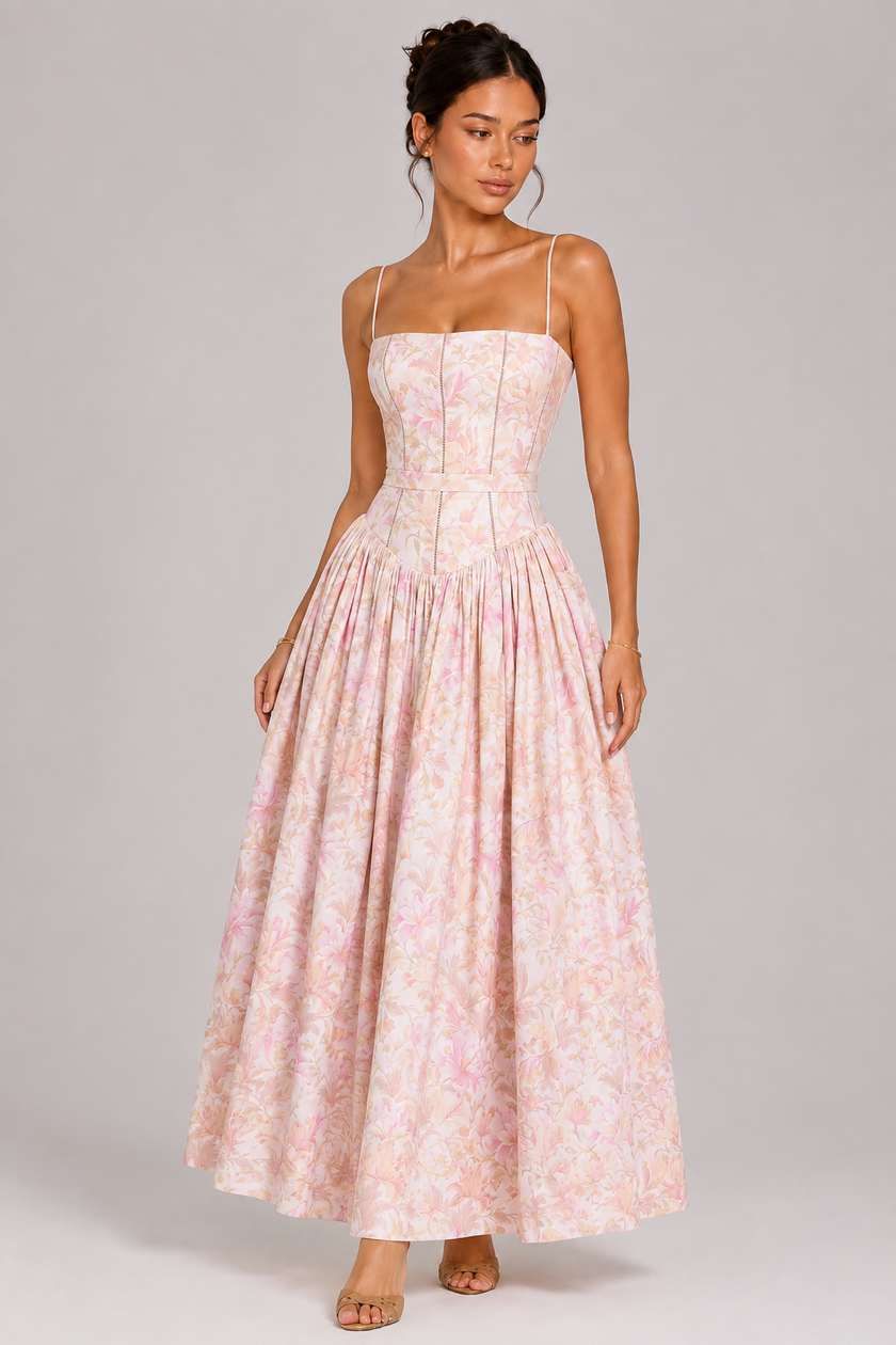 The Wisteria: Floral Halter Maxi — product image 14