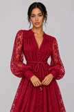 Geneviève Lace-Embroidered V-Neck Maxi Dress — product image 16