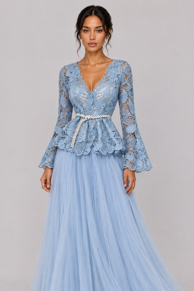 Seraphine Lace Jacket & Pleated Skirt Set — product image 8