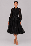 The Marielle: Embroidered Bubble Sleeve Dress — product image 7
