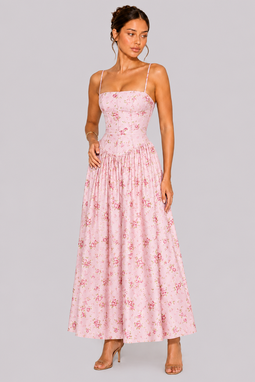 The Wisteria: Floral Halter Maxi — product image 19