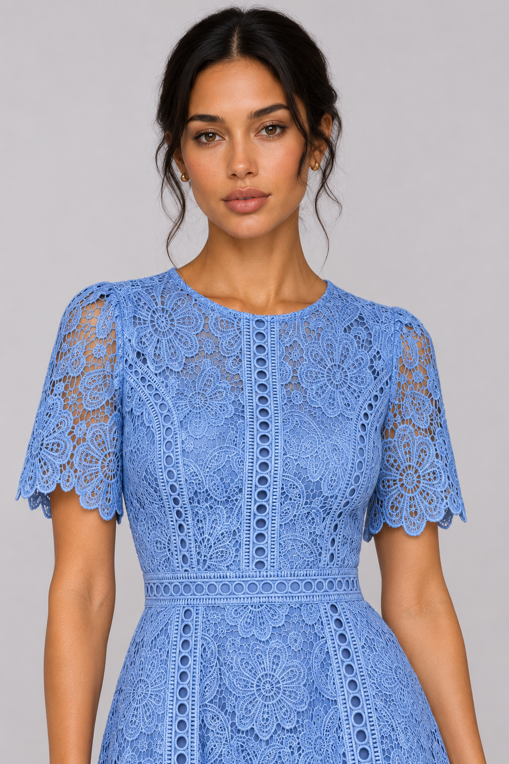 Vivienne Ruffle Lace A-Line Dress — product image 8