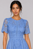 The Vivienne Ruffle Lace A-Line Dress