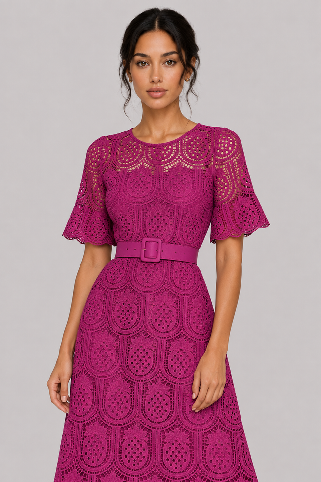 Mireille Sash-Waist A-Line Maxi Dress — product image 19