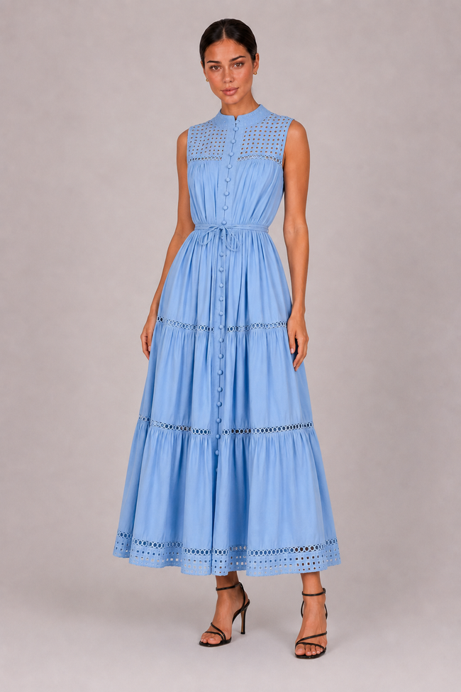 The Odalys: Cutout Collar Vacation Dress — product image 3