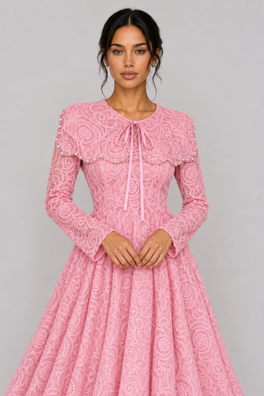 The Evelyne Beaded Floral Maxi Dress