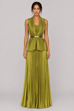 The Anaïs Pleated Belted Skirt Set