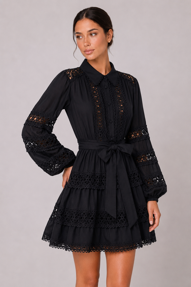 The Beatrice: Lantern Sleeve Retro Dress — product image 6