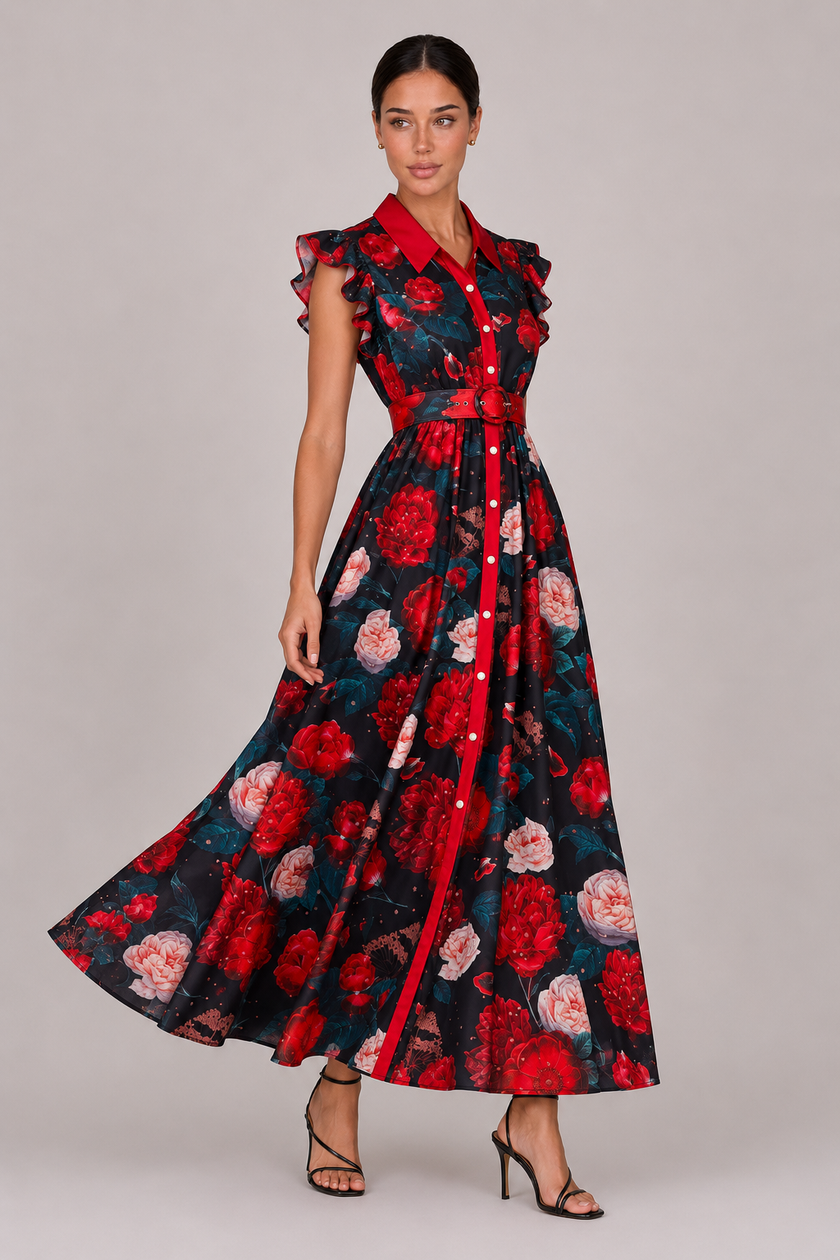 The Genevieve: Ruffle Sleeve Maxi — product image 6