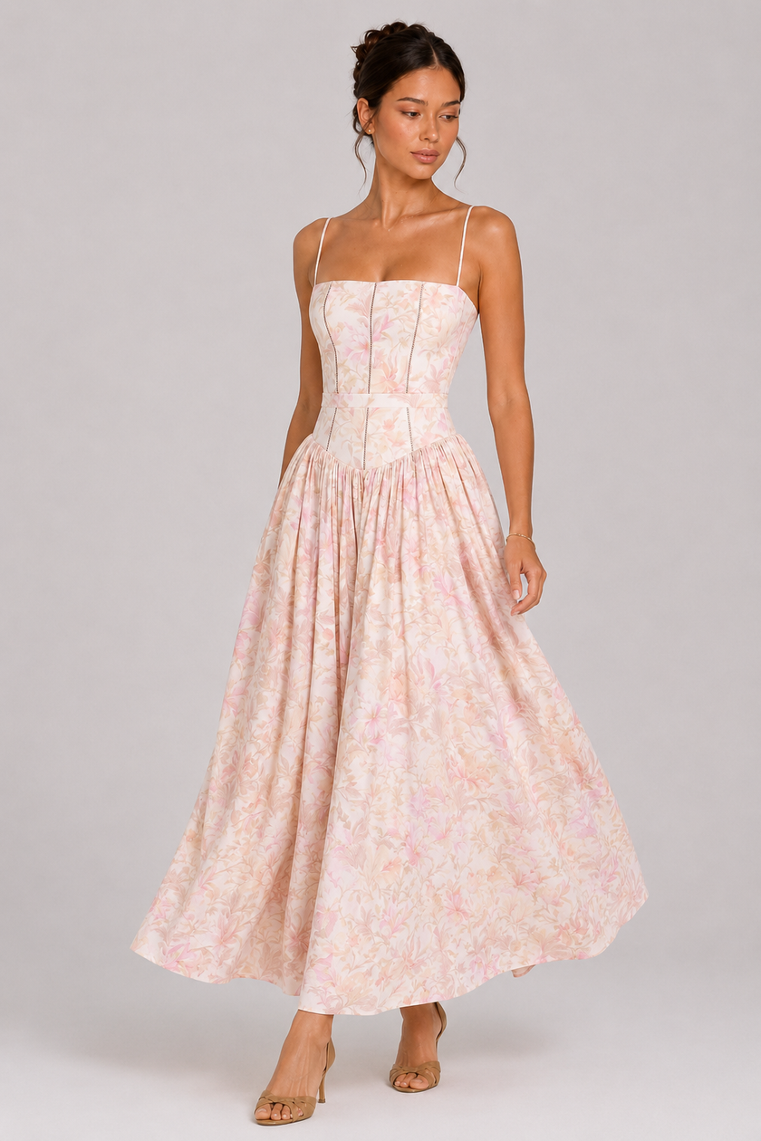 The Wisteria: Floral Halter Maxi — product image 13