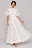 Fleur 3D Floral A-Line Midi Dress — product image 4
