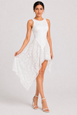 The Noelle: Asymmetric Lace Slip Dress — product image 3