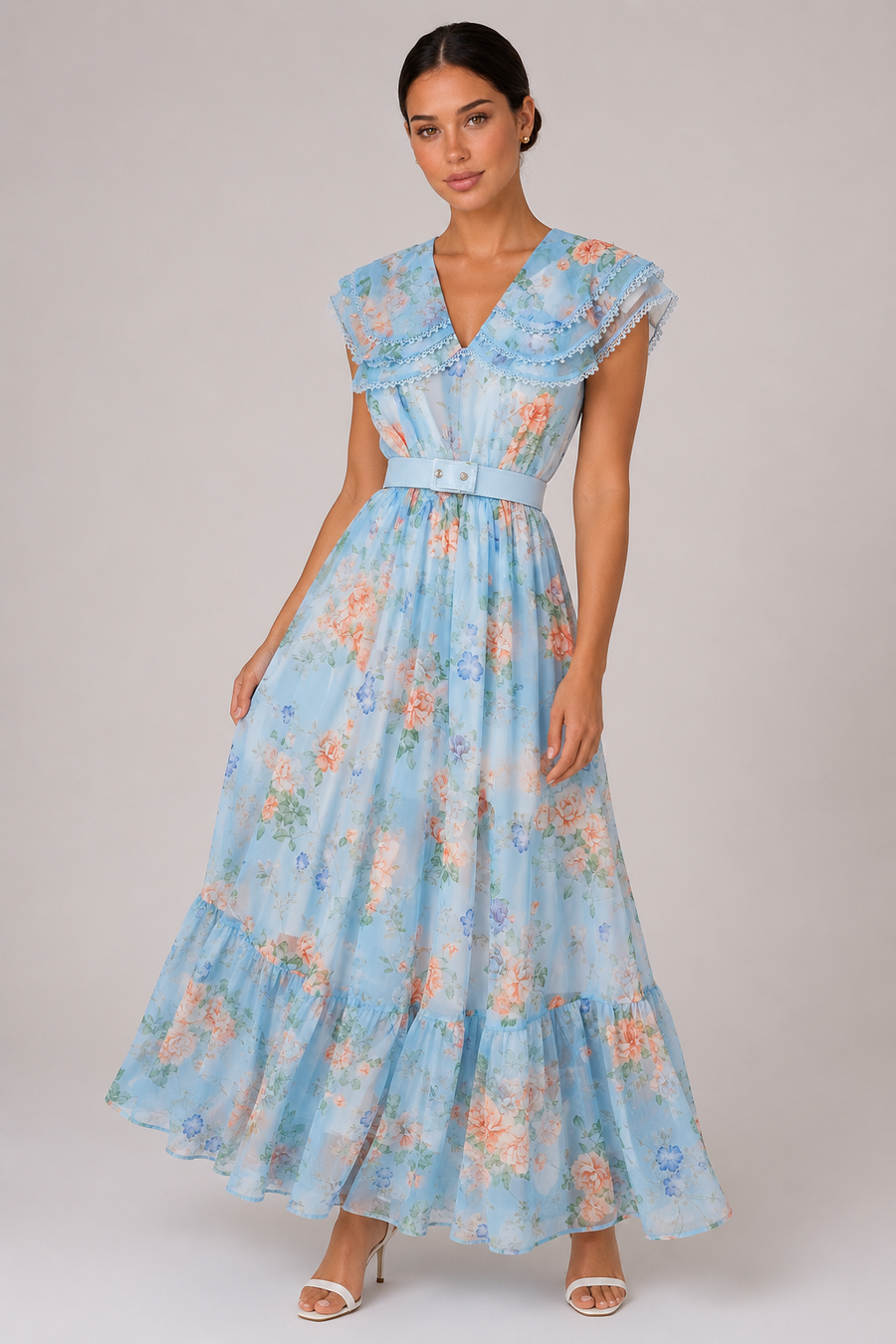 The Constance: Peter Pan Collar Lace Dress — product image 3