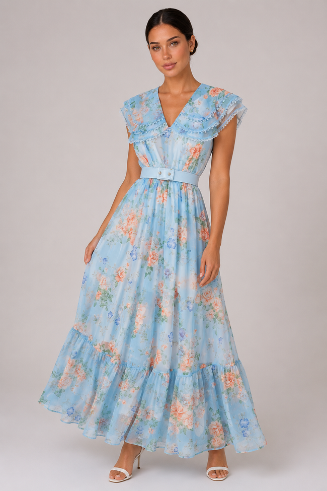 The Constance: Peter Pan Collar Lace Dress — product image 3