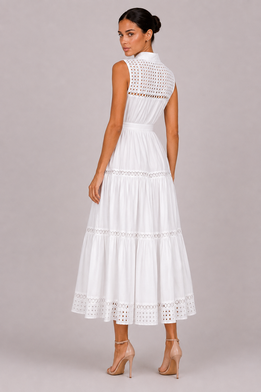 The Odalys: Cutout Collar Vacation Dress — product image 12