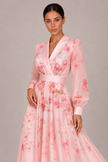 The Corinne: Chiffon Lace-Up Vacation Dress — product image 4
