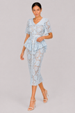 The Delphine: Ivory Guipure Lace Shirtdress — product image 7