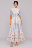 The Solène Lace A-Line Maxi Dress