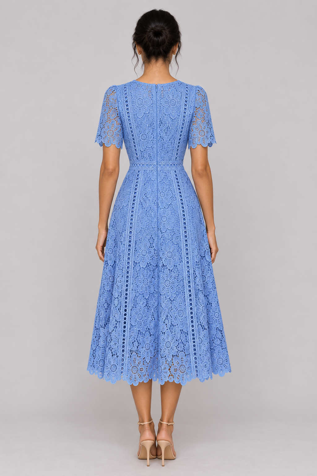 Vivienne Ruffle Lace A-Line Dress — product image 6