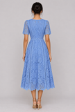 The Vivienne Ruffle Lace A-Line Dress