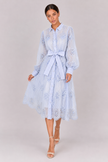 The Marielle: Embroidered Bubble Sleeve Dress — product image 22