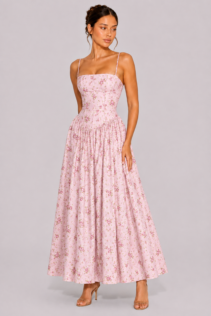 The Wisteria: Floral Halter Maxi — product image 18