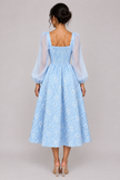 The Céleste Jacquard Square-Neck Dress